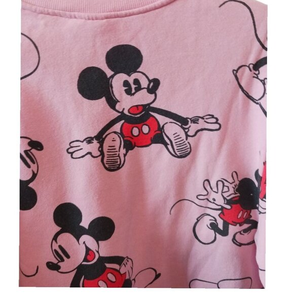 Disney 100 Pink Mickey Mouse Sweatshirt Pink/blk/redMedium - Picture 9 of 12